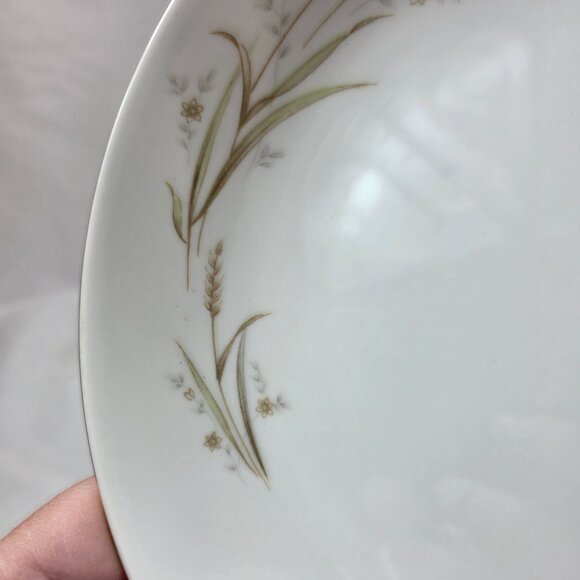 FOUR Fine China of Japan Golden Harvest Soup Bowls Gold Wheat Sprays on Rim - Picture 5 of 12